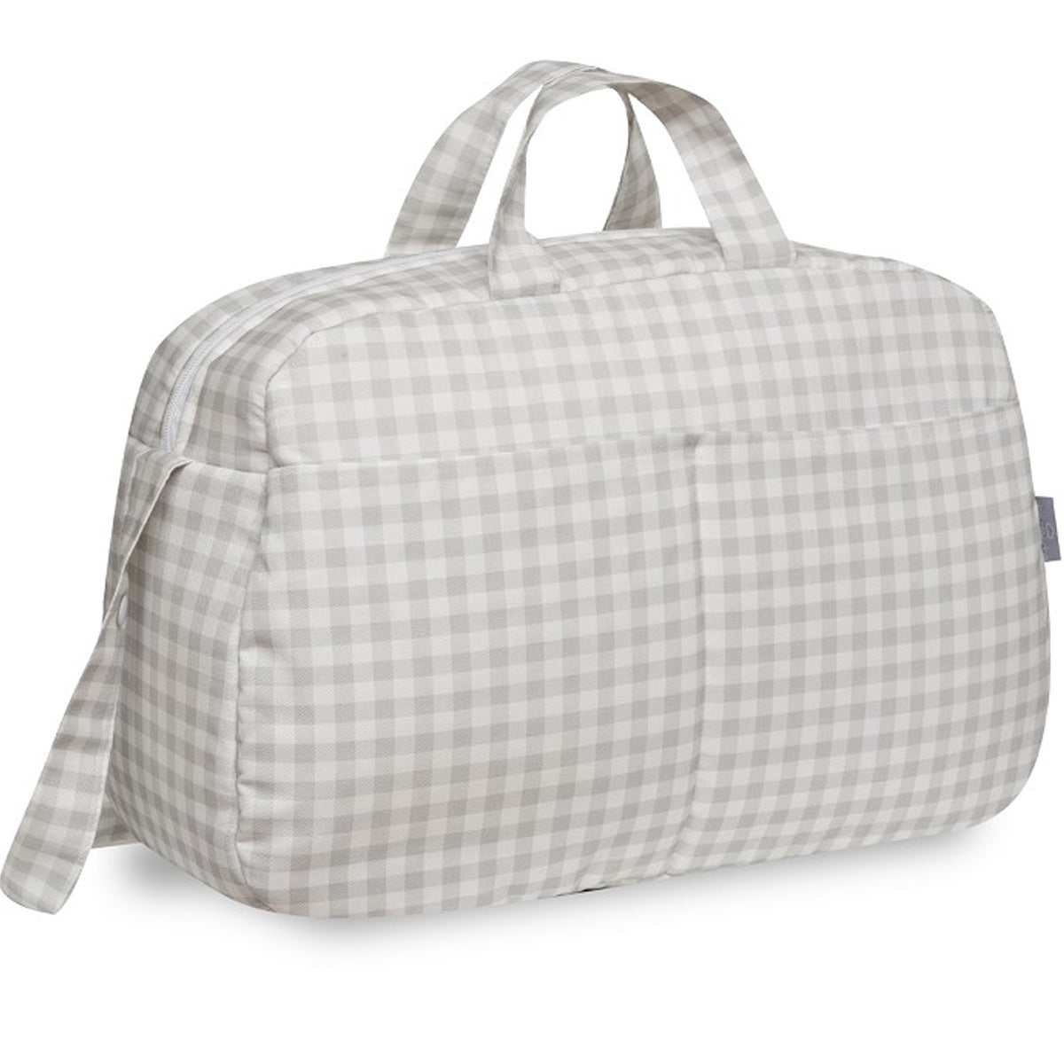 BOLSO MATERNAL CUADROS VICHY. DON ALGODÓN
