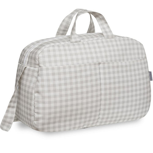BOLSO MATERNAL CUADROS VICHY. DON ALGODÓN