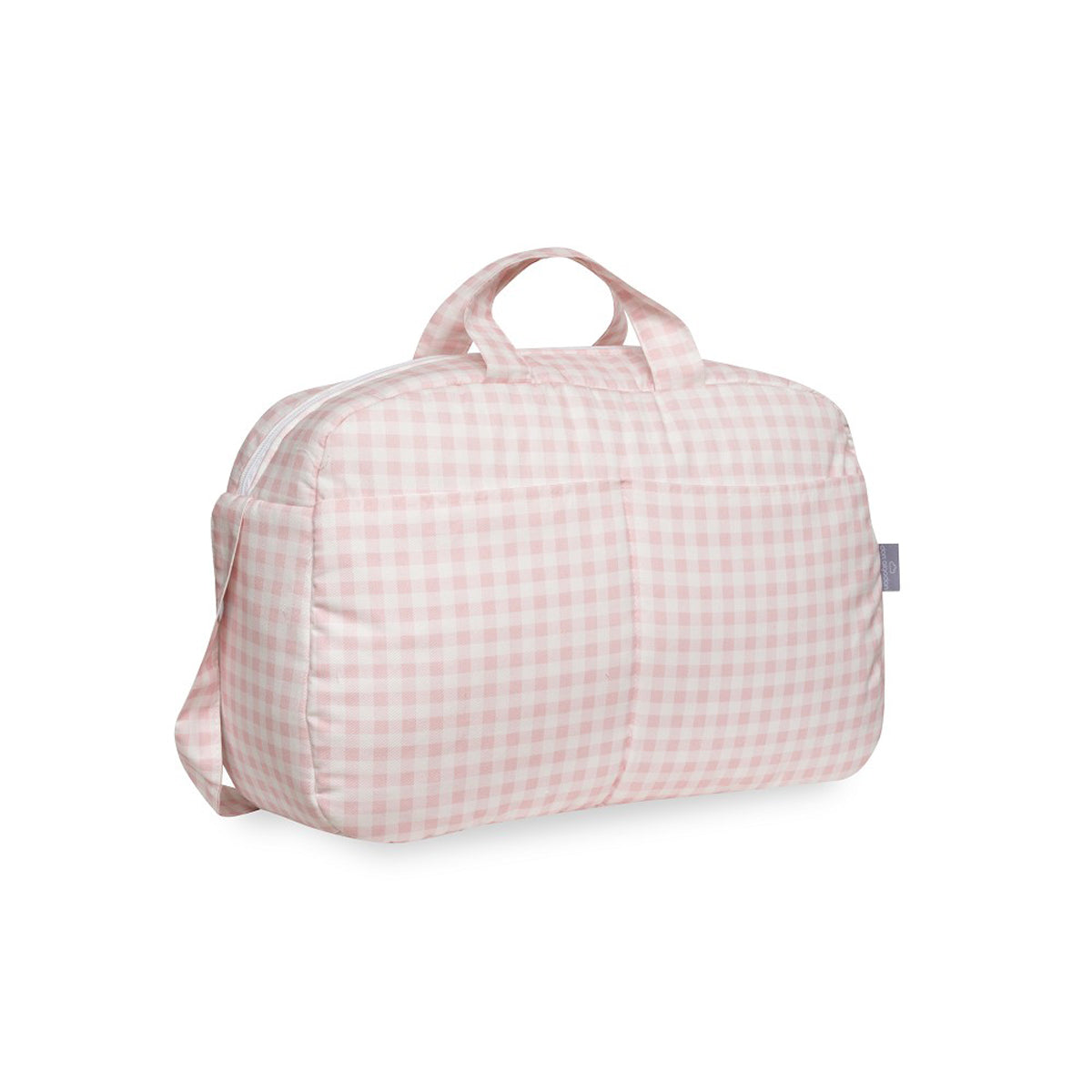 BOLSO MATERNAL CUADROS VICHY. DON ALGODÓN