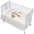 SET DE 2 PIEZAS FUNDA NORDICA Y CHICHONERA REVERSIBLE JIRAFA SAVANNA INTERBABY