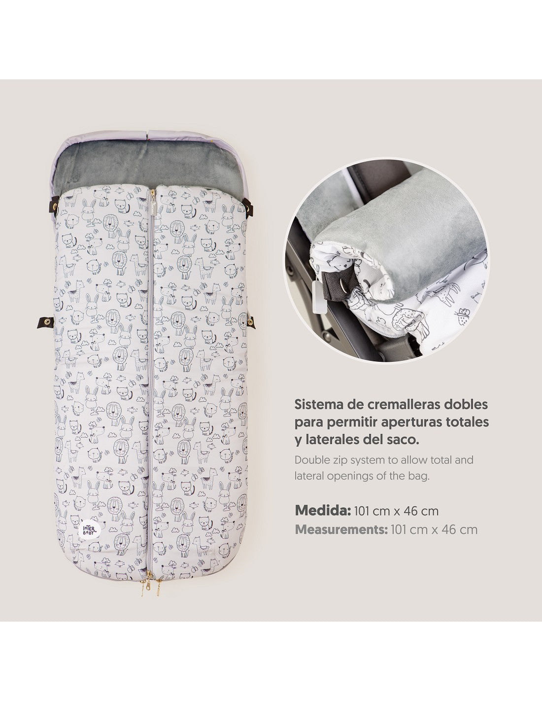 SACO UNIVERSAL DE SILLA DE PASEO INTERBABY ANIMALES