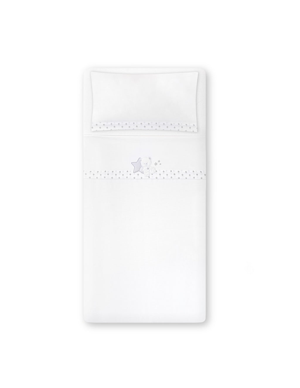 SET DE SABANAS CUNA COLECCIÓN OSITO SENTADO INTERBABY