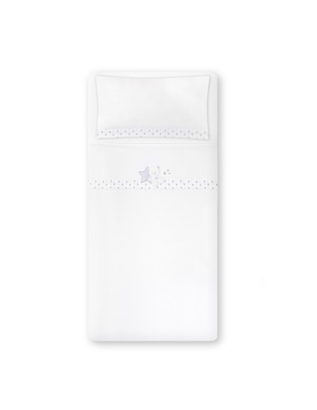 SET DE SABANAS CUNA COLECCIÓN OSITO SENTADO INTERBABY