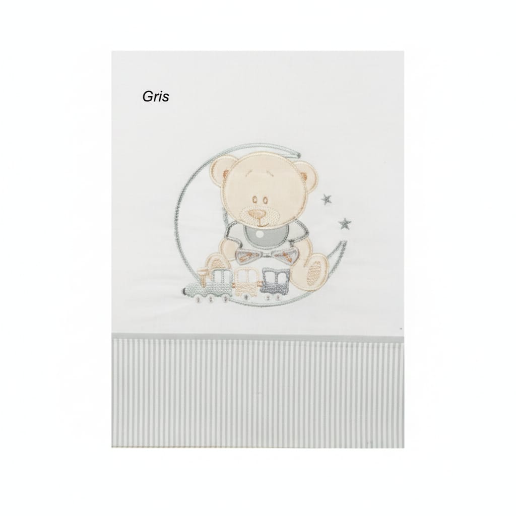 SET DE 2 PIEZAS FUNDA NORDICA Y CHICHONERA OSO LUNA. GAMBERRITOS