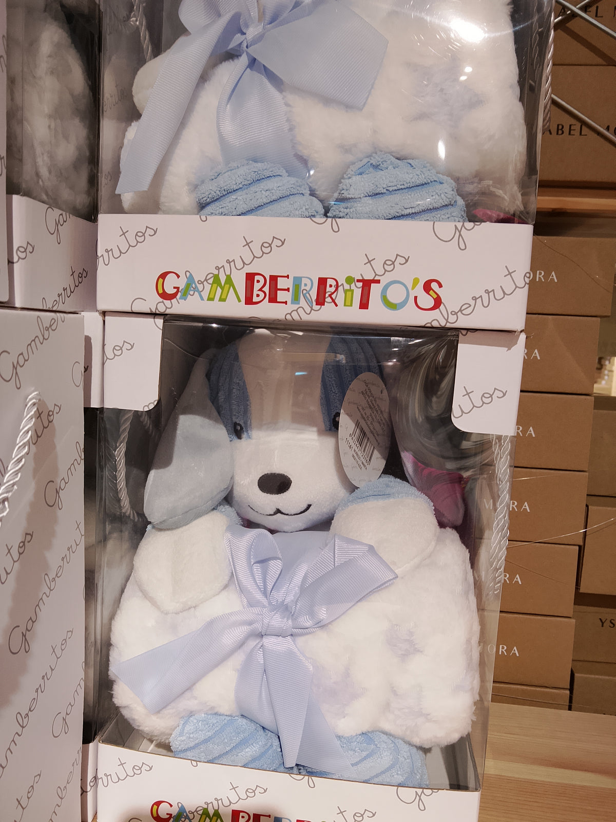 MANTA Y MUÑECO PERRITO GAMBERRITOS