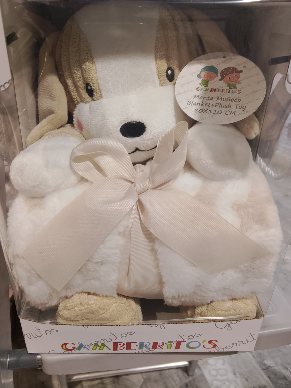 MANTA Y MUÑECO PERRITO GAMBERRITOS