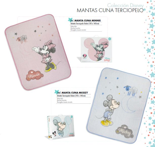 MANTA DE CUNA DISNEY