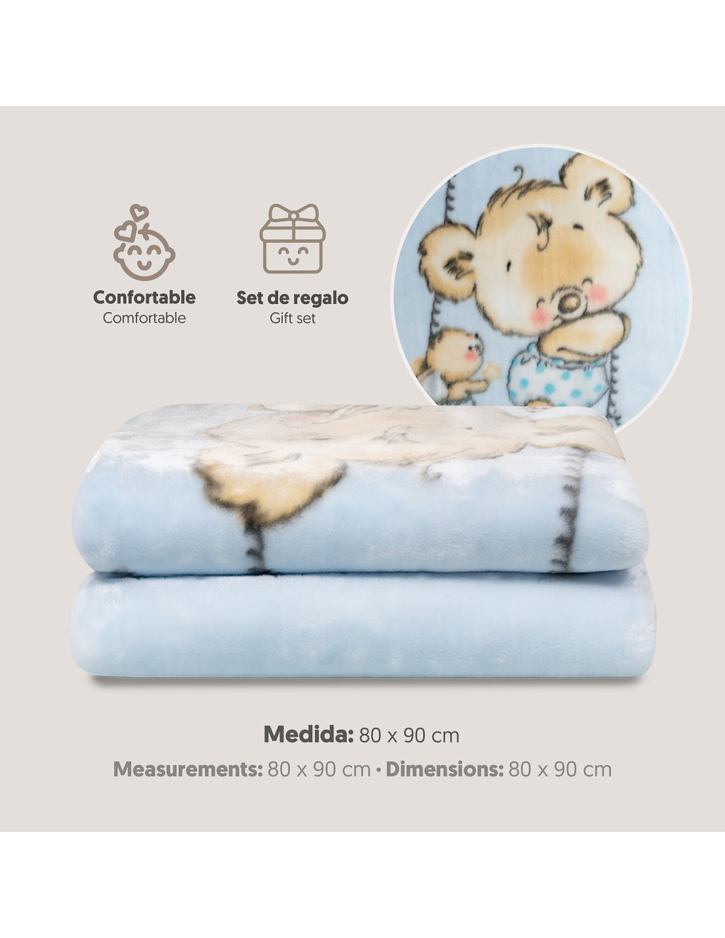 MANTA SACO OSO LUNA. INTERBABY
