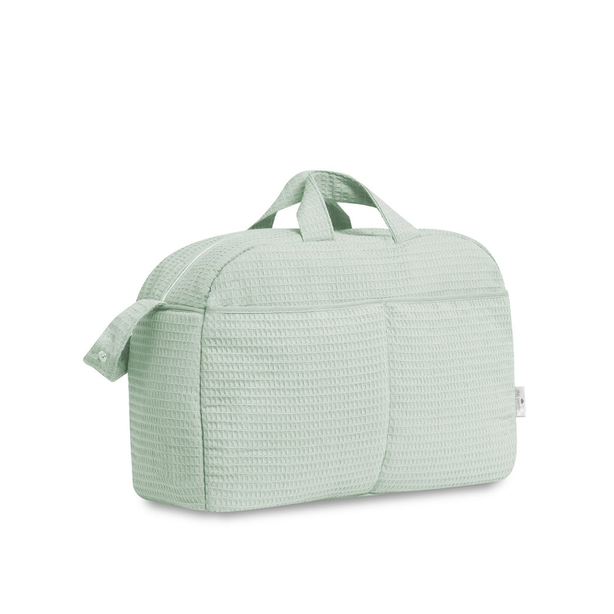 BOLSO MATERNAL NIDO DE ABEJA . DON ALGODÓN