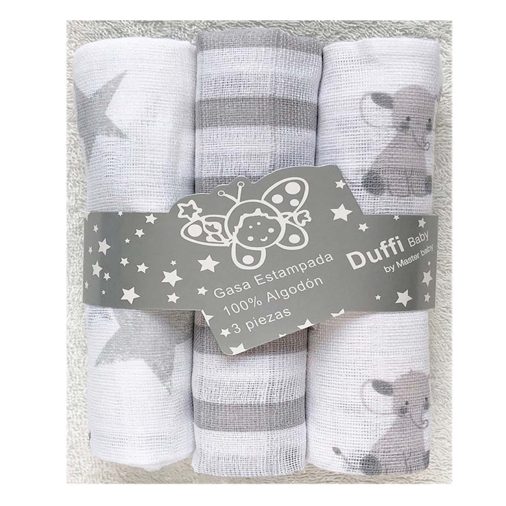 PACK DE 3 GASAS  DUFFI