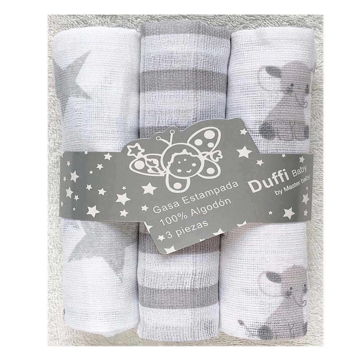 PACK DE 3 GASAS  DUFFI