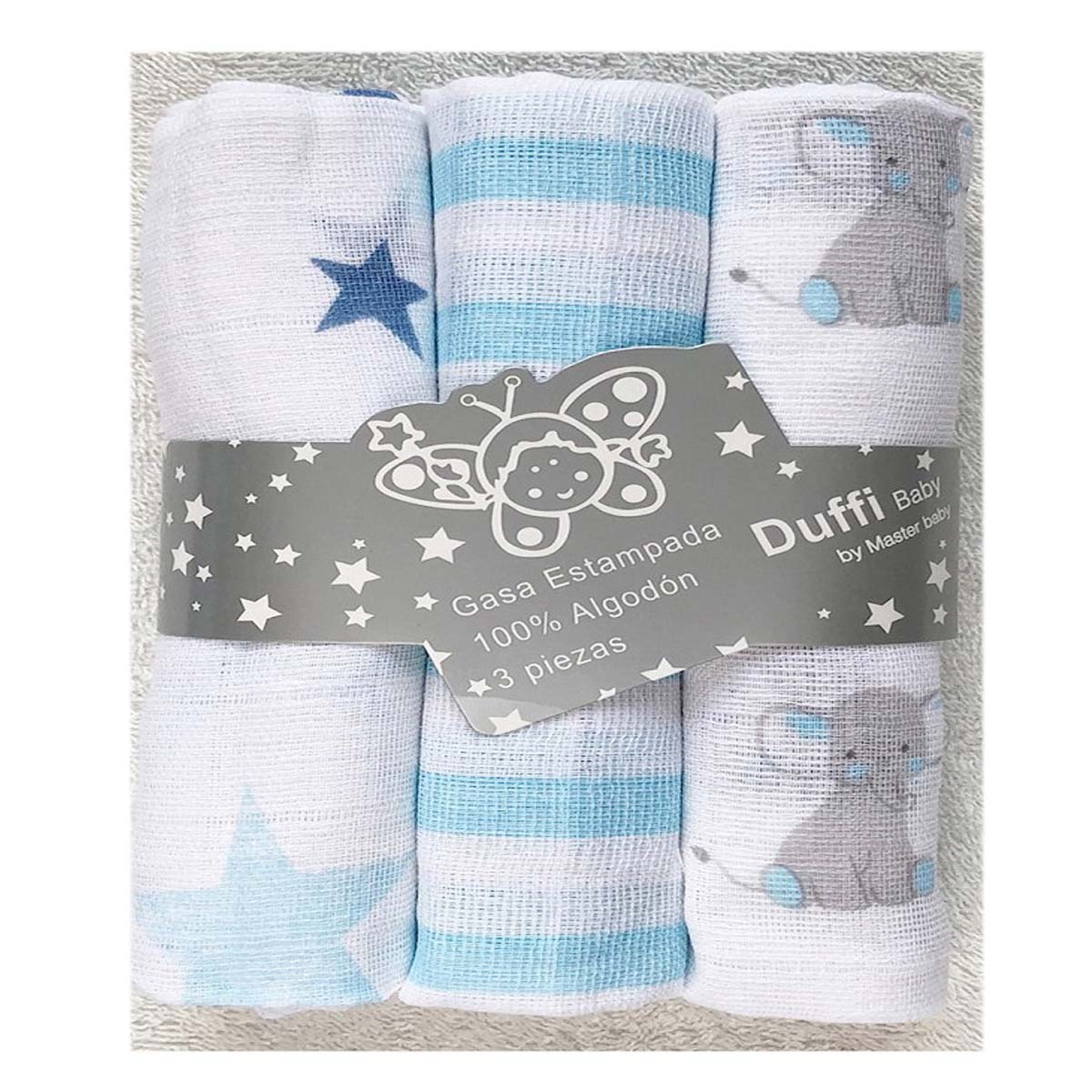 PACK DE 3 GASAS  DUFFI