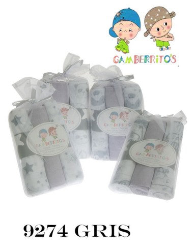 PACK DE 3 GASAS FANTASIA. GAMBERRITOS