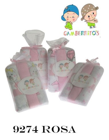 PACK DE 3 GASAS FANTASIA. GAMBERRITOS