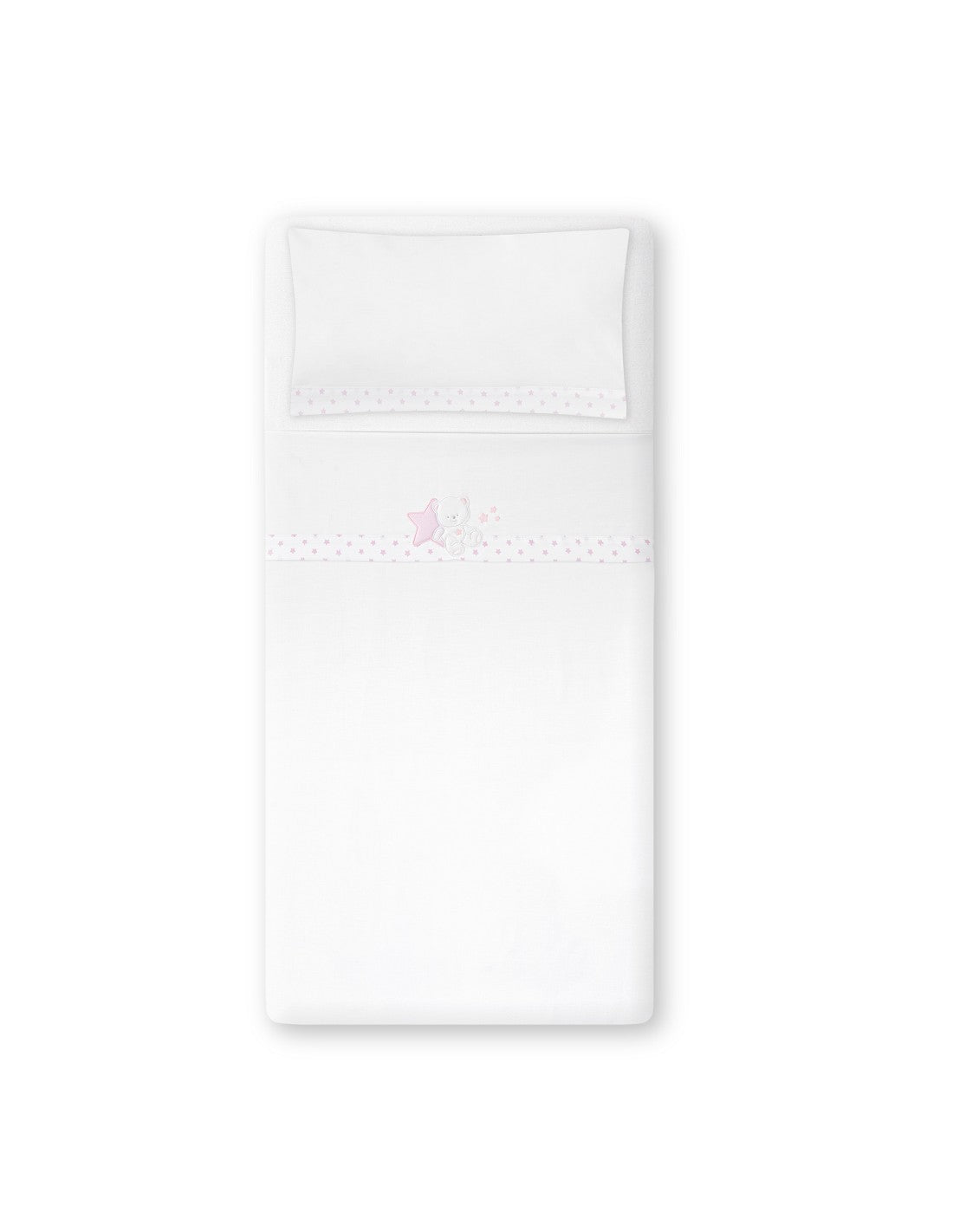 SET DE SABANAS CUNA COLECCIÓN OSITO SENTADO INTERBABY