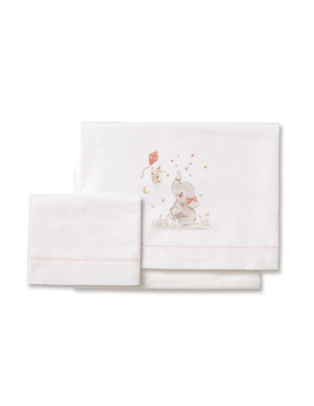 SET DE SABANAS  CUNA ELEFANTE +CHUPETERO INTERBABY