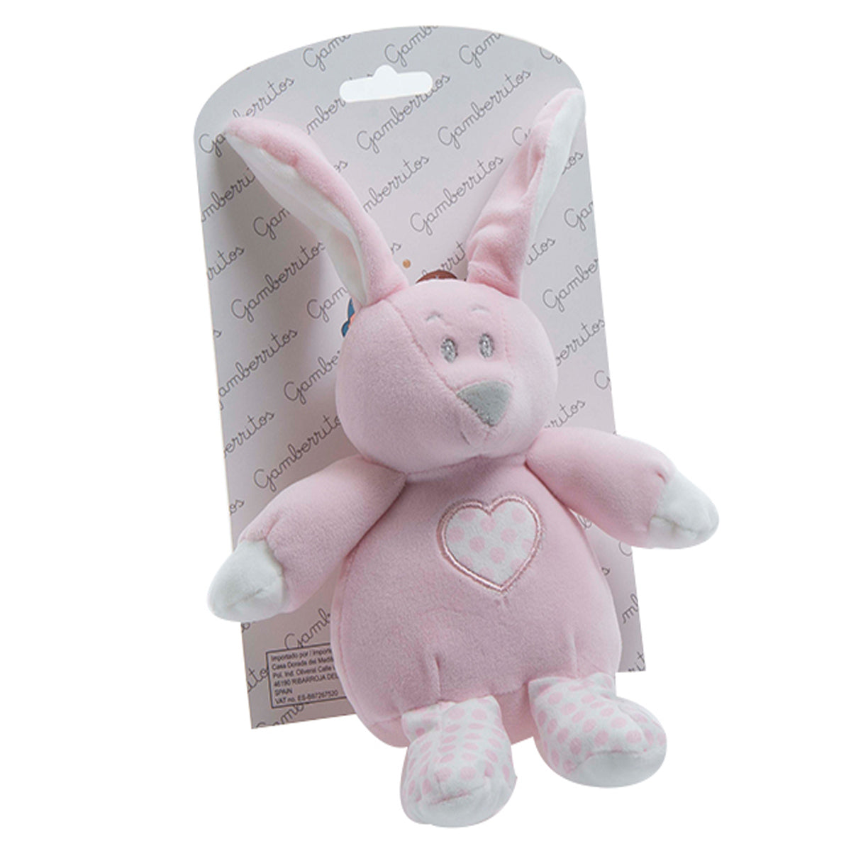 MUÑECO SONAJERO PARA BEBE CONEJO GAMBERRITOS