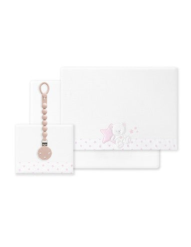 SET DE SABANAS CUNA COLECCIÓN OSITO SENTADO INTERBABY