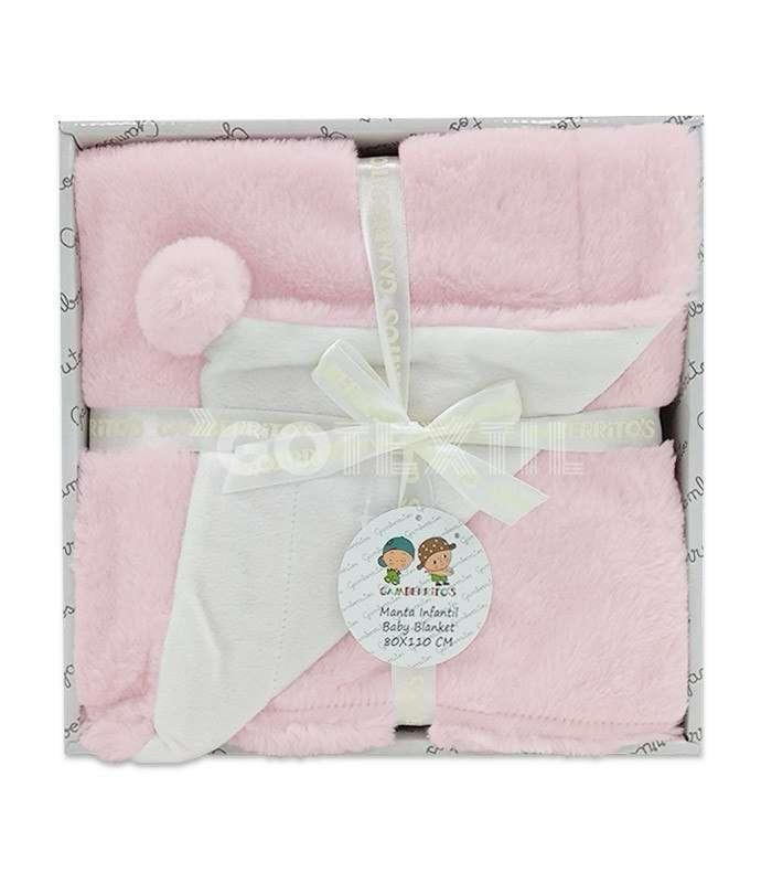 MANTA BEBE BORLAS GAMBERRITOS (80X110)