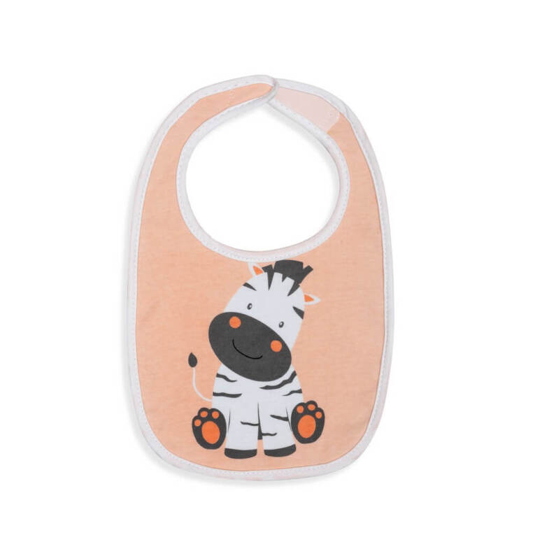 SET DE 4 PIEZAS RECIÉN NACIDO CEBRA BCO/ROSA. INTERBABY