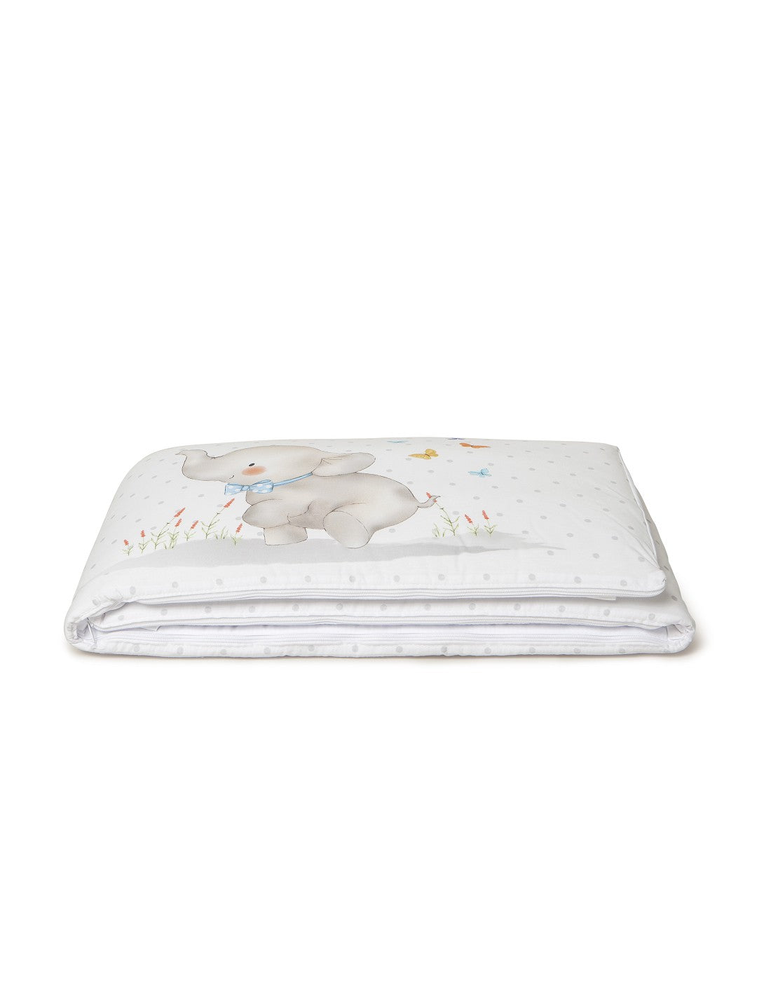 SET DE  2 PIEZAS FUNDA NORDICA Y CHICHONERA ELEFANTE INTERBABY