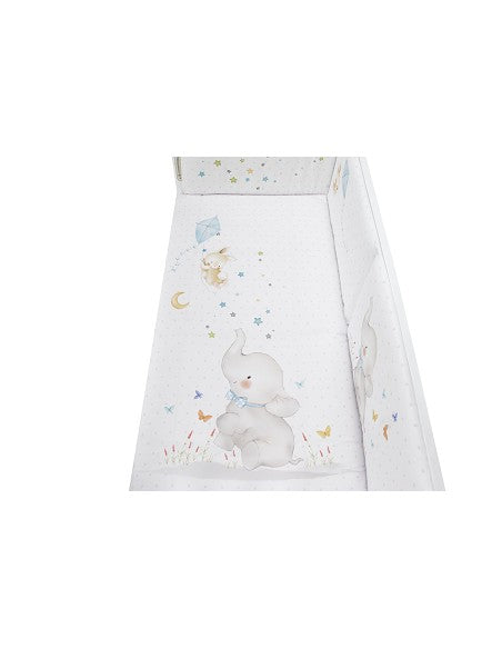 SET DE  2 PIEZAS FUNDA NORDICA Y CHICHONERA ELEFANTE INTERBABY
