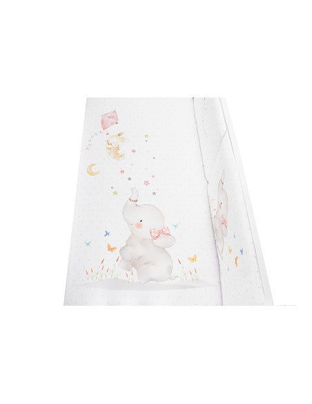 SET DE  2 PIEZAS FUNDA NORDICA Y CHICHONERA ELEFANTE INTERBABY