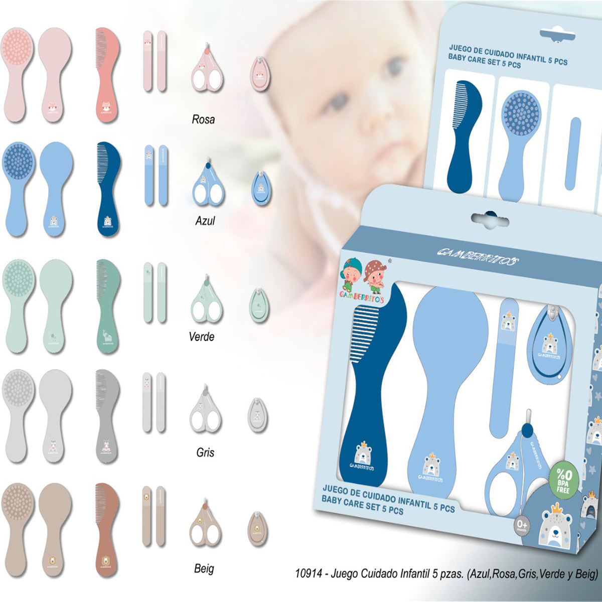 SET DE CUIDADO 5 PCS GAMBERRITOS