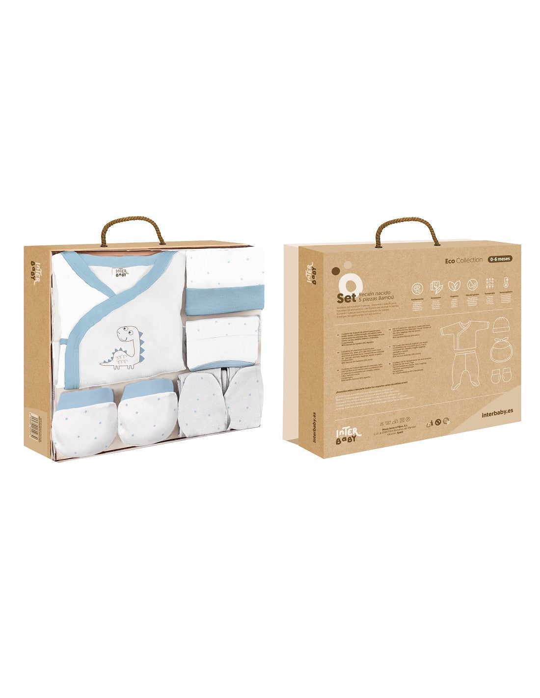 SET DE 5 PIEZAS DINOSAURIO INTERBABY