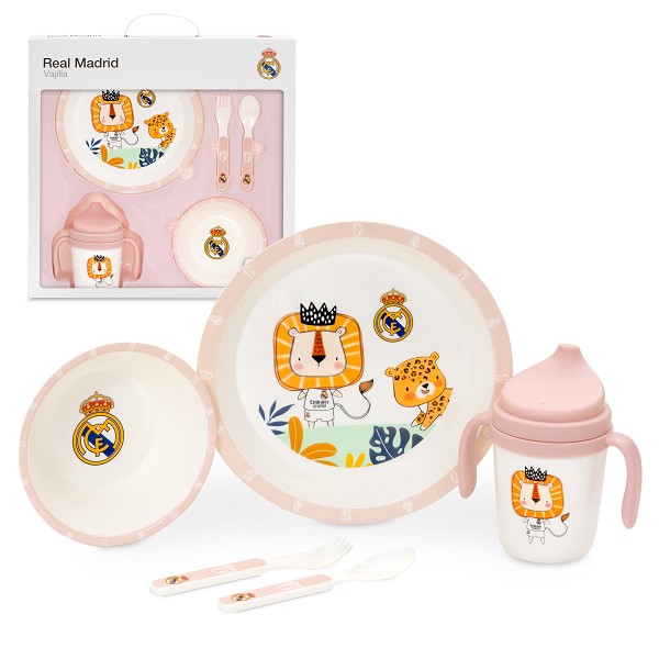 SET DE VAJILLA DE 5 PIEZAS DEL REAL MADRID