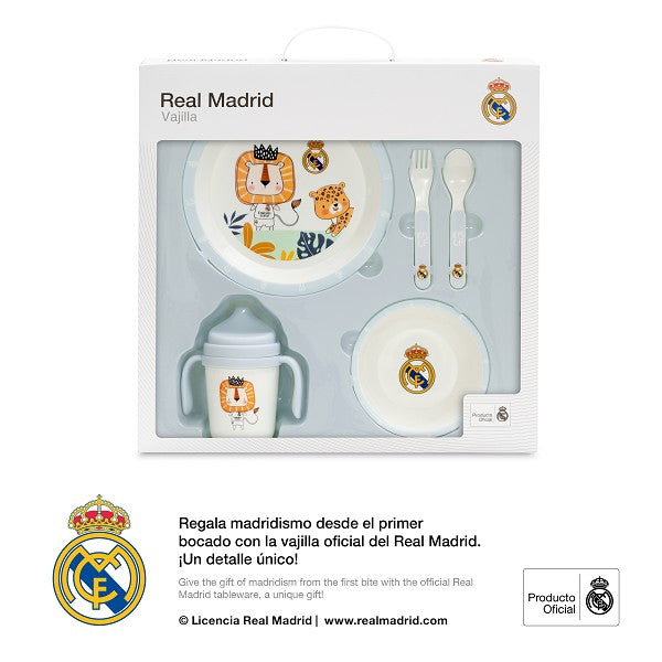 SET DE VAJILLA DE 5 PIEZAS DEL REAL MADRID