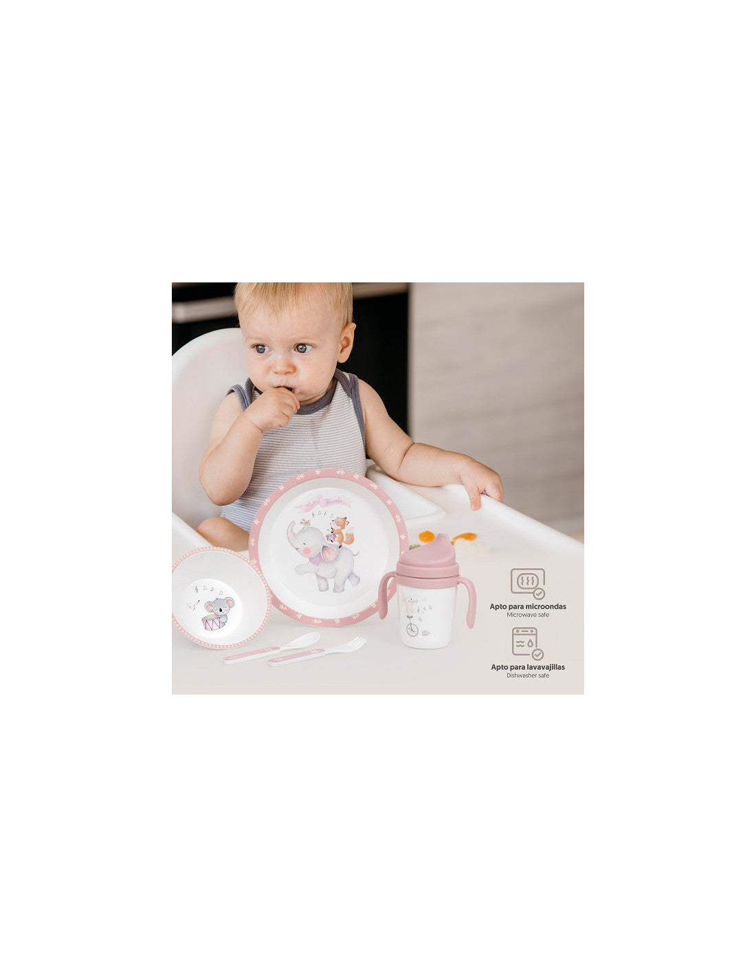 SET DE VAJILLA 5 PIEZAS MUSIC. INTERBABY