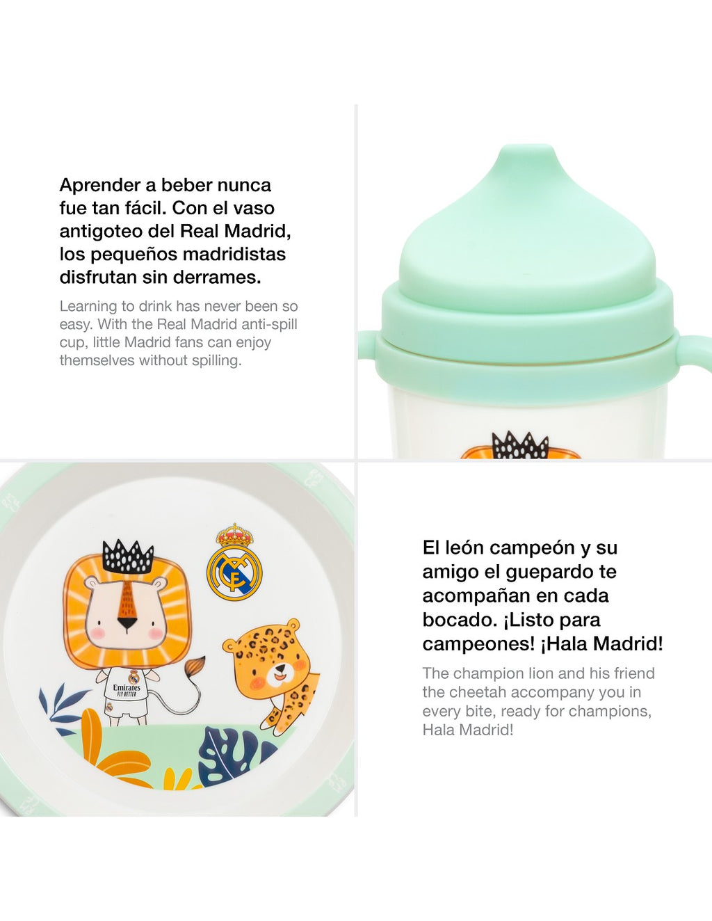 SET DE VAJILLA DE 5 PIEZAS DEL REAL MADRID
