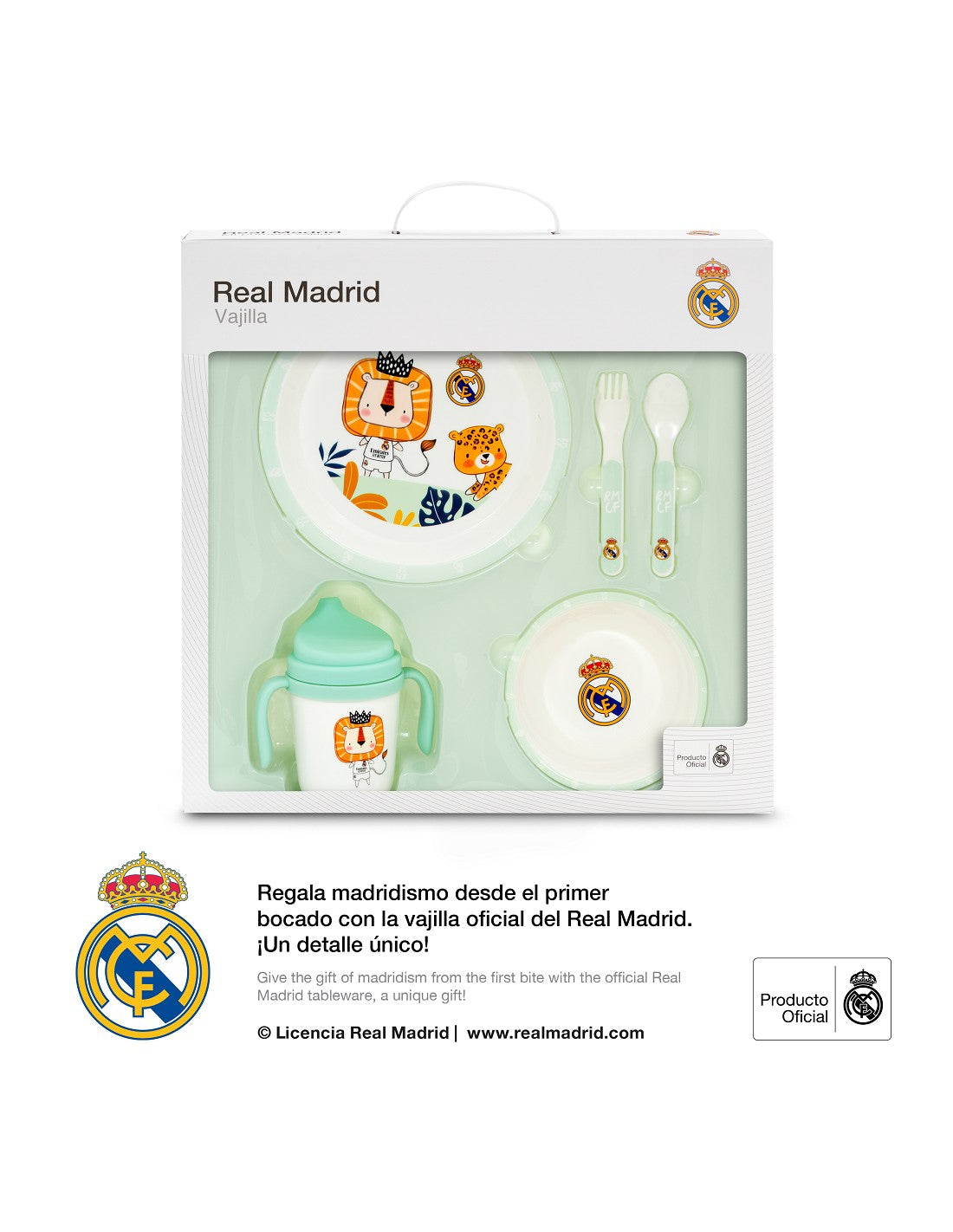 SET DE VAJILLA DE 5 PIEZAS DEL REAL MADRID