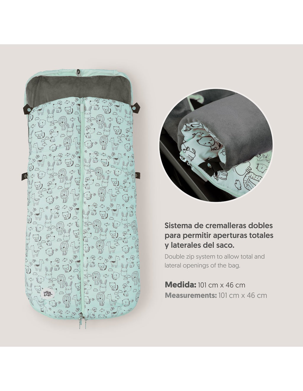 SACO UNIVERSAL DE SILLA DE PASEO INTERBABY ANIMALES