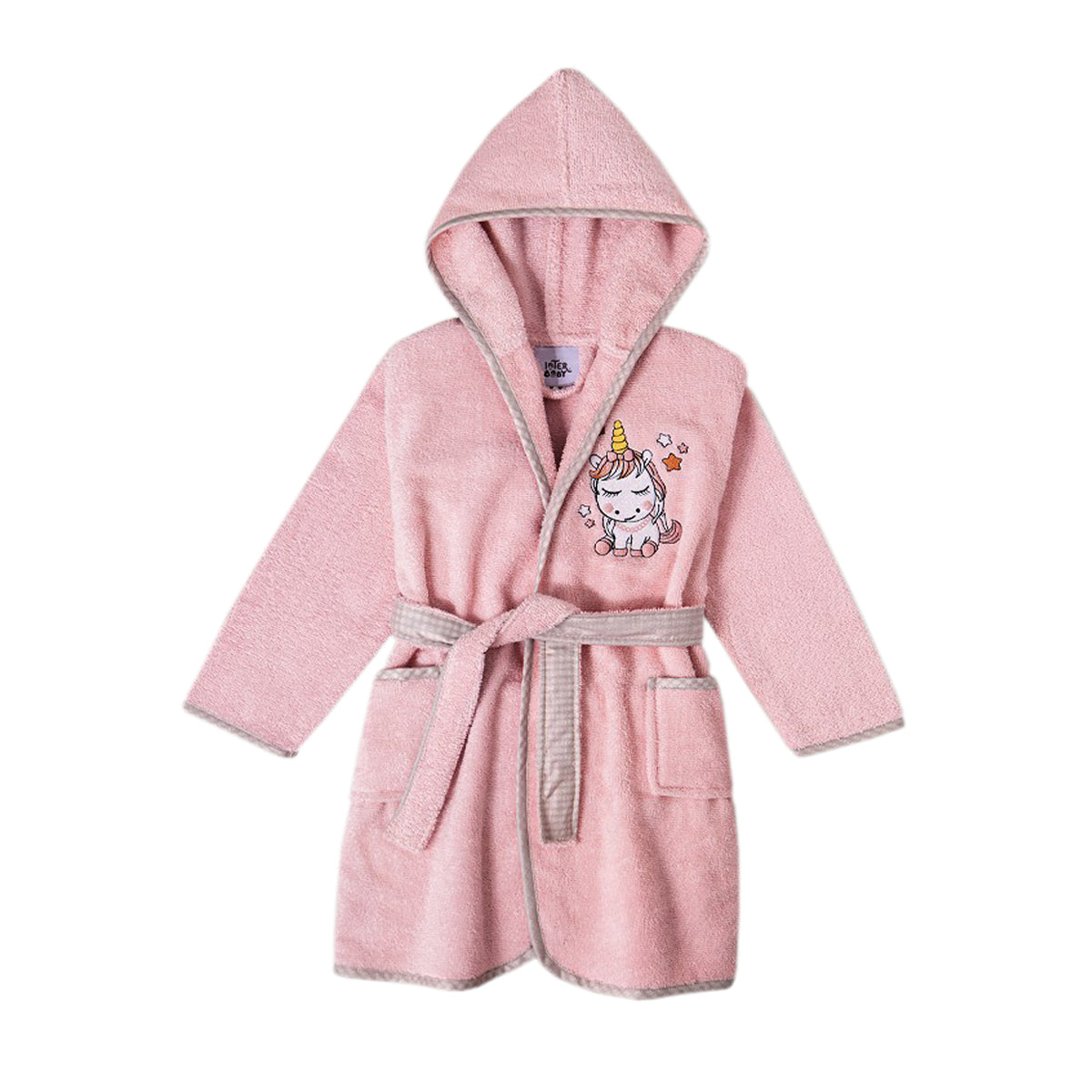 ALBORNOZ FUCSIA Y ROSA UNICORNIO INTERBABY (2-8años) — 2/4 AÑOS ROSA