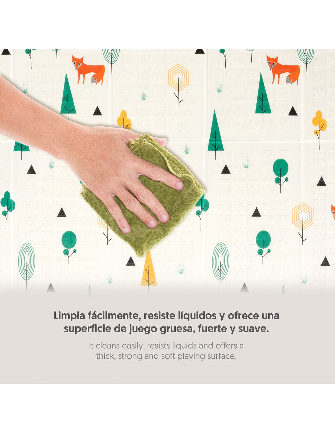 ALFOMBRA COLCHONETA DE GATEO INFANTIL SELVA. INTERBABY AFL12