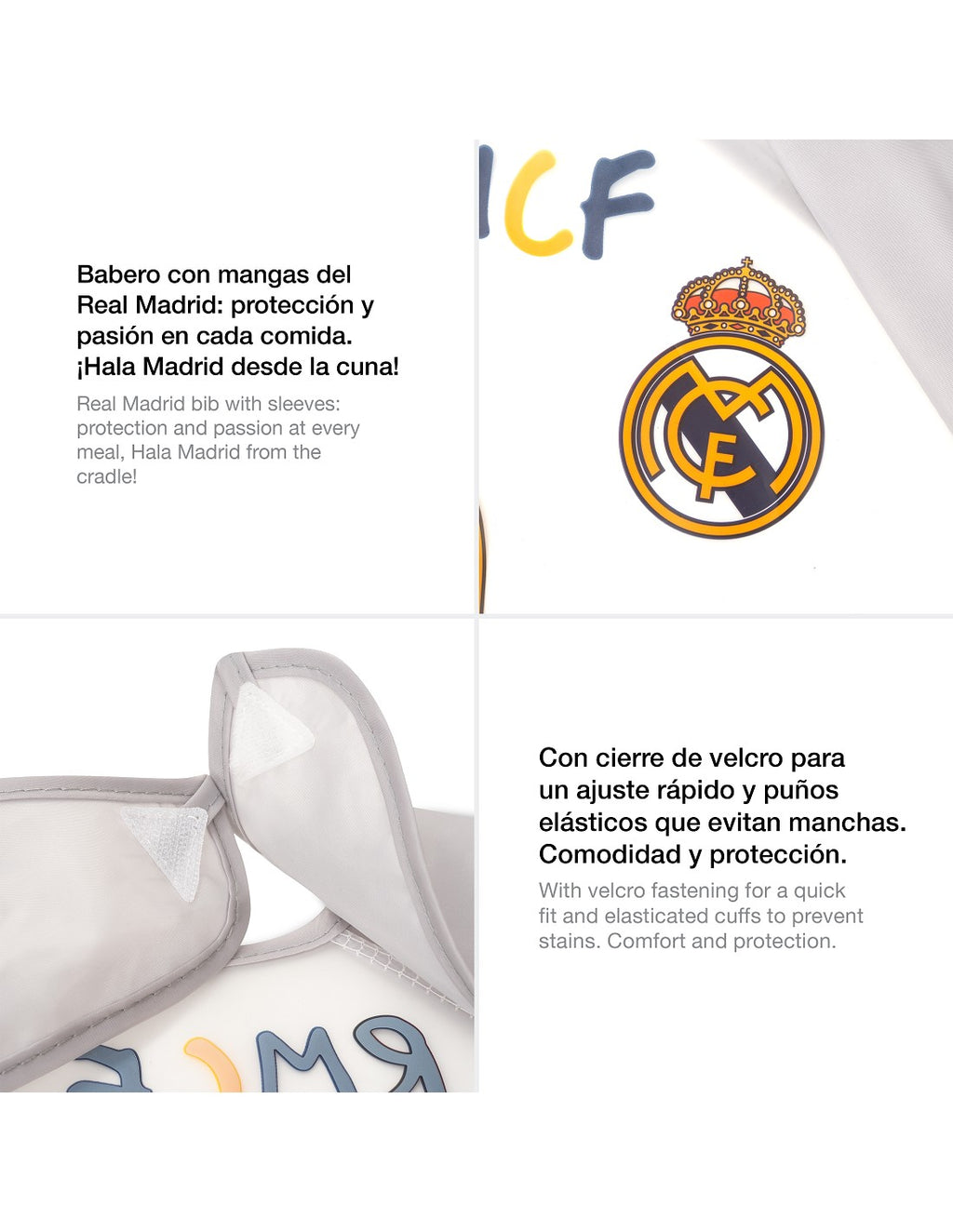 BABERO CON MANGAS DEL REAL MADRID