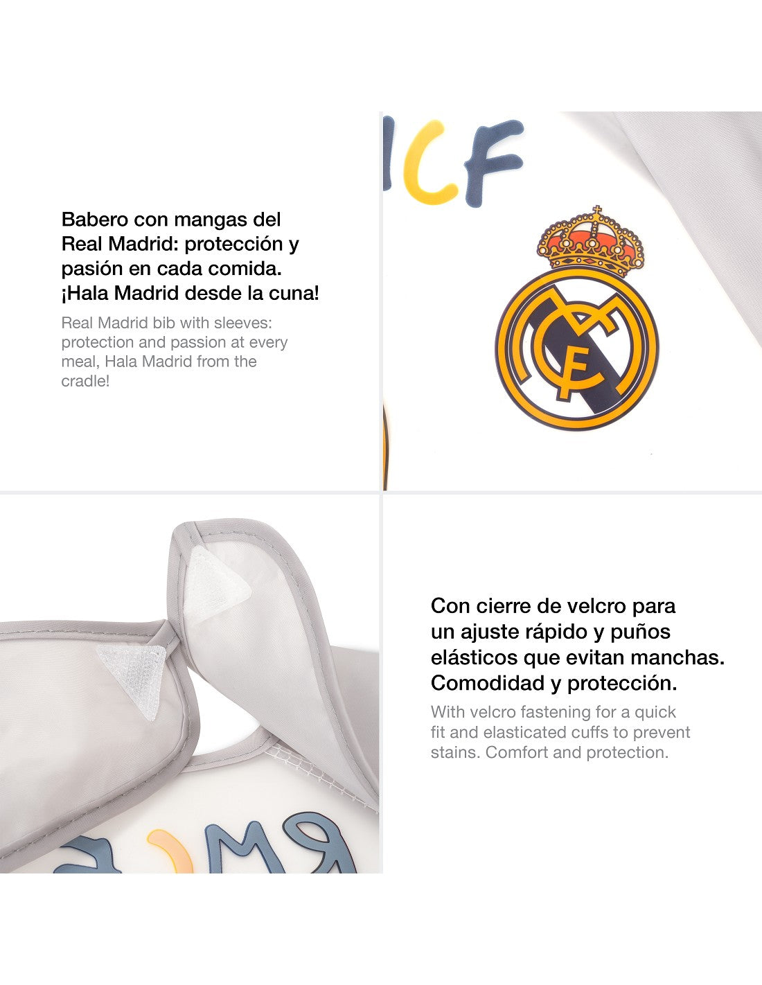 BABERO CON MANGAS DEL REAL MADRID
