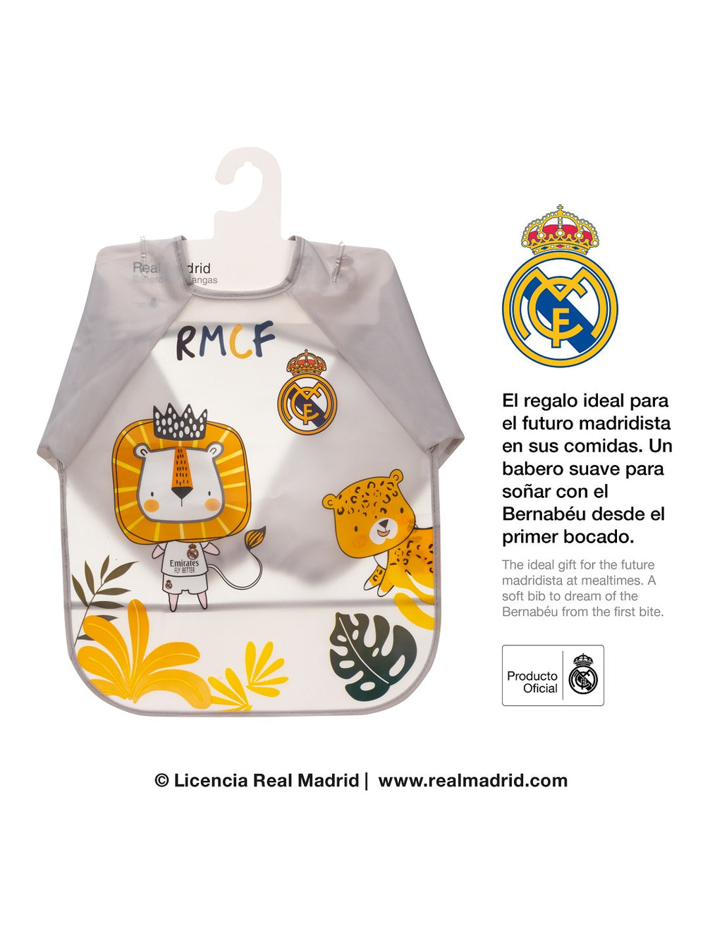BABERO CON MANGAS DEL REAL MADRID