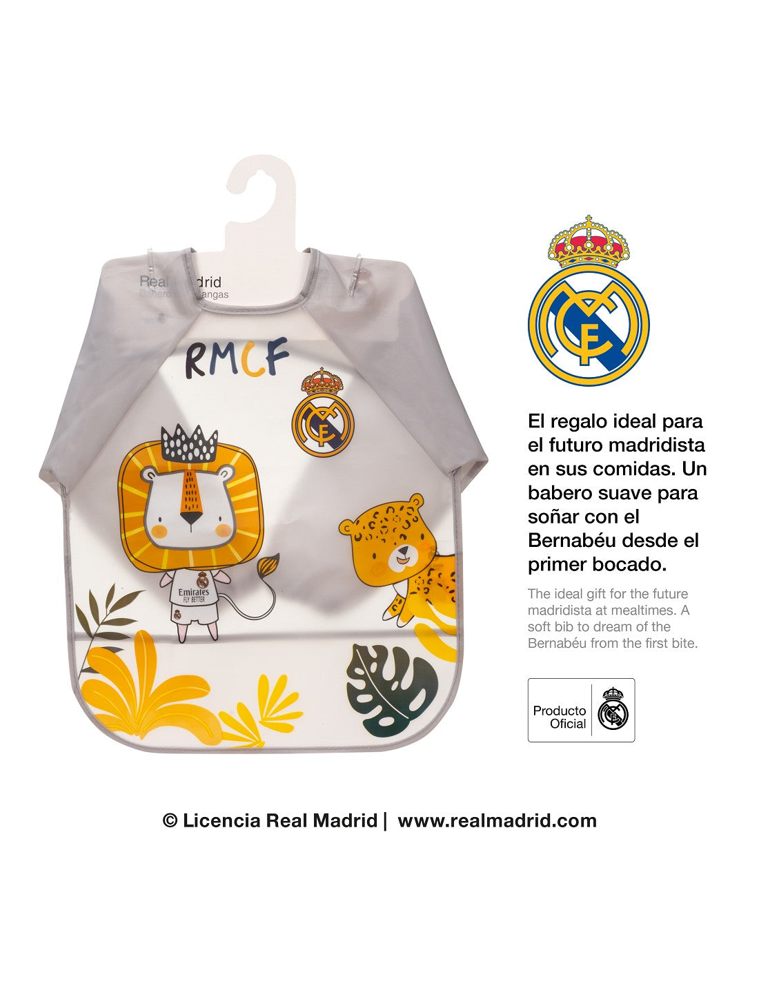 BABERO CON MANGAS DEL REAL MADRID