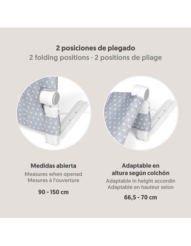 BARRERA DE CAMA ABATIBLE 1.50 ESTRELLAS  INTERBABY