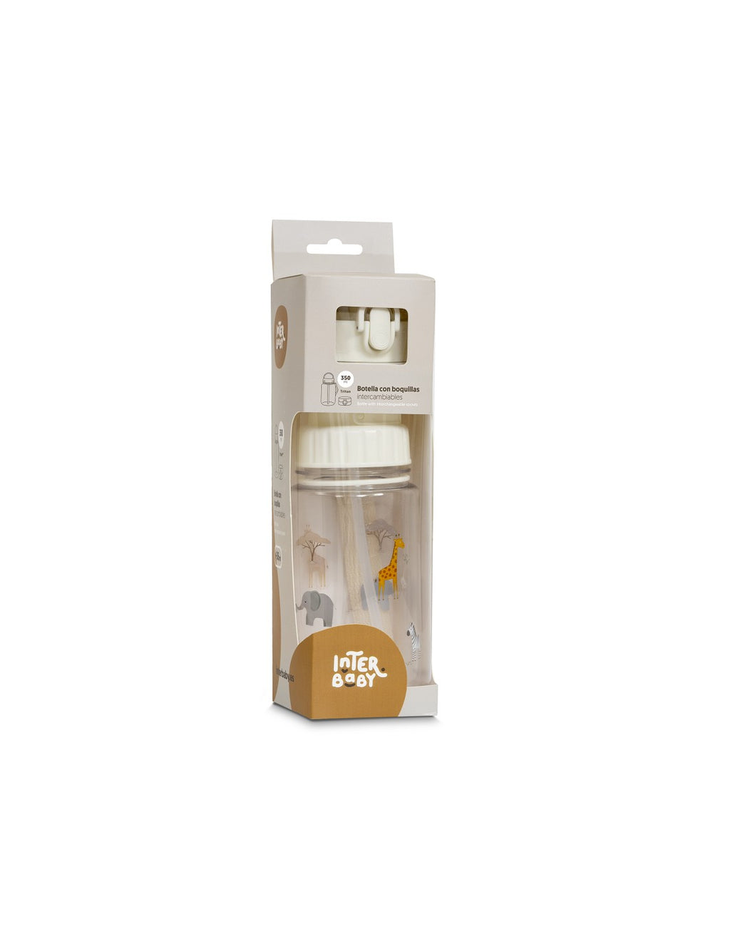 BOTELLA CON BOQUILLAS 350ML SAVANNA INTERBABY