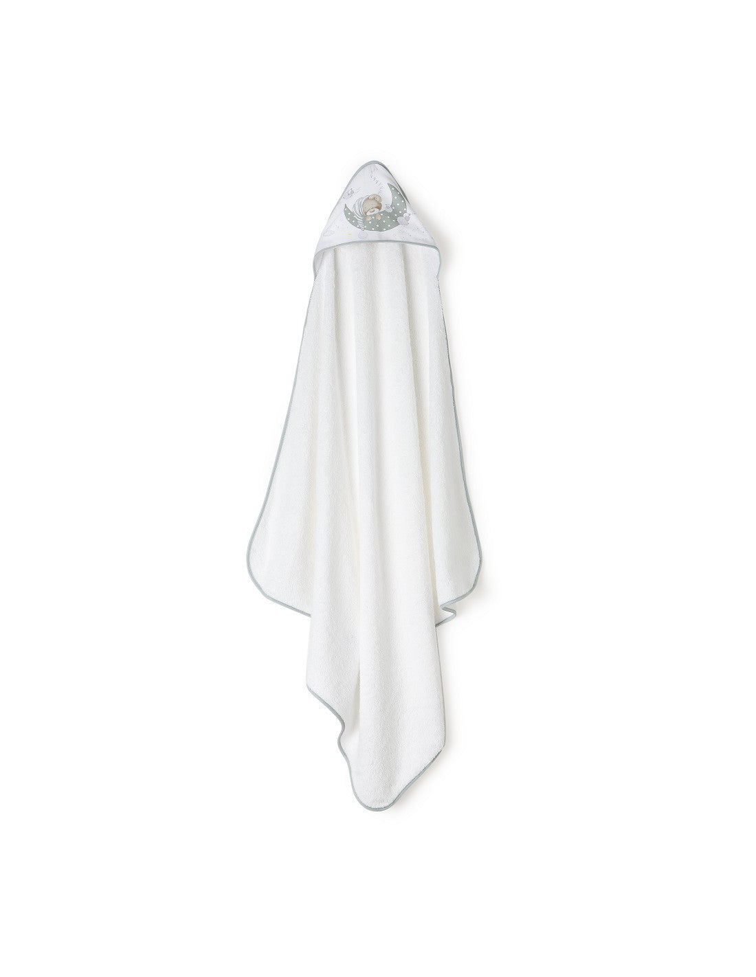 CAPA DE BAÑO Y BABERO BEAR SLEEPING INTERBABY