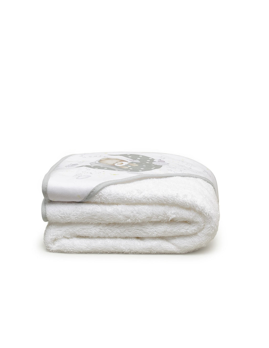 CAPA DE BAÑO Y BABERO BEAR SLEEPING INTERBABY