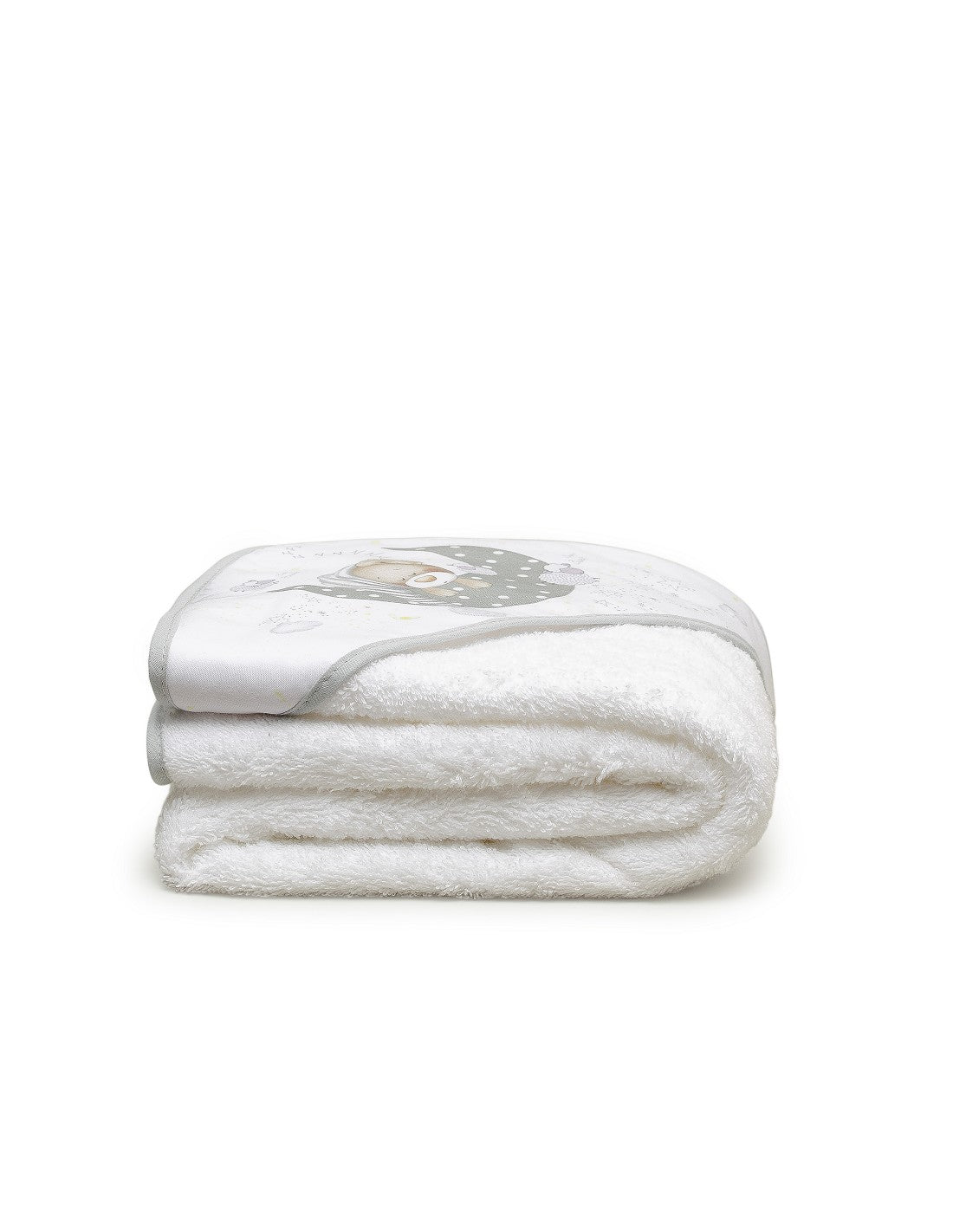 CAPA DE BAÑO Y BABERO BEAR SLEEPING INTERBABY