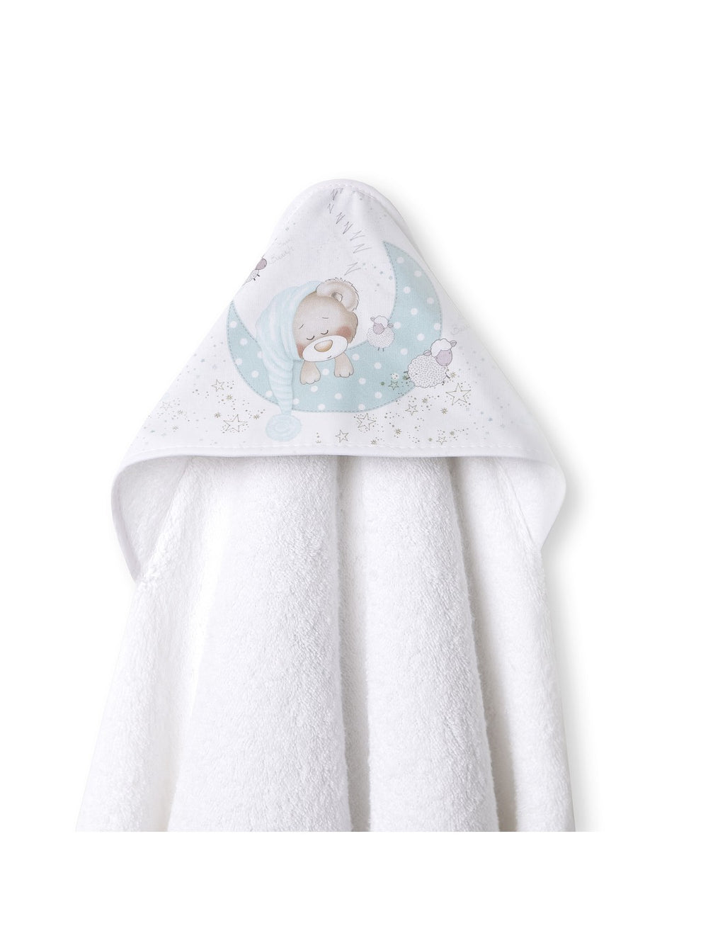 CAPA DE BAÑO Y BABERO BEAR SLEEPING INTERBABY