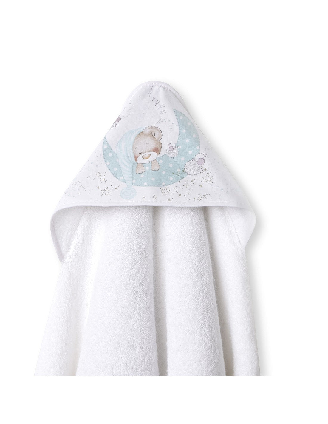 CAPA DE BAÑO Y BABERO BEAR SLEEPING INTERBABY