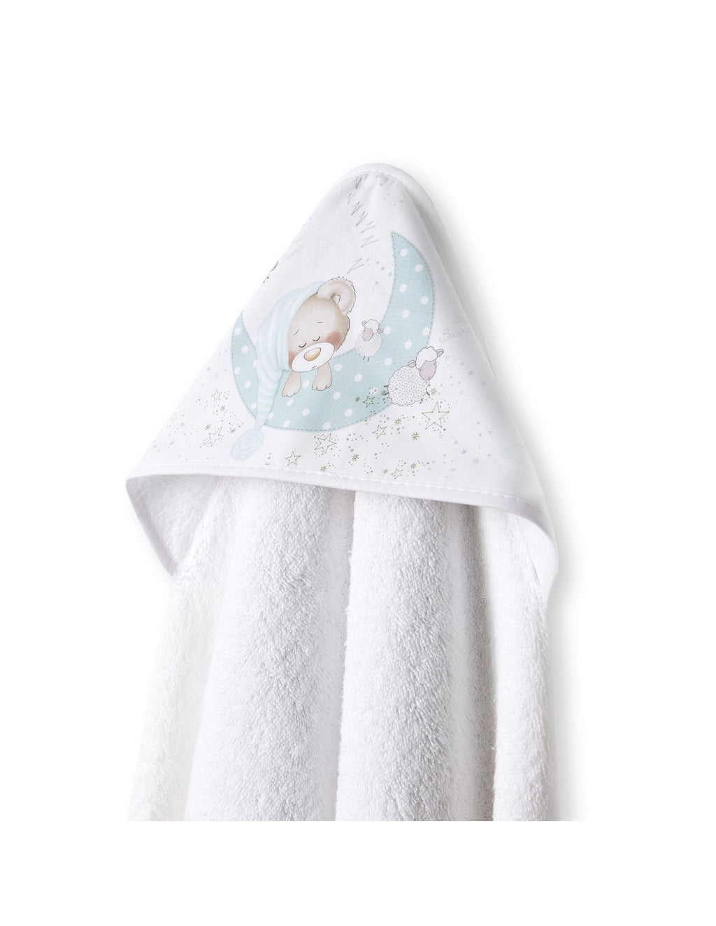 CAPA DE BAÑO Y BABERO BEAR SLEEPING INTERBABY