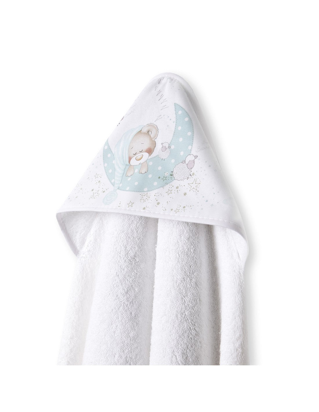 CAPA DE BAÑO Y BABERO BEAR SLEEPING INTERBABY